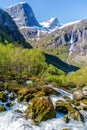 The Briksdal Glacier National Park Royalty Free Stock Photo