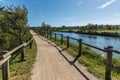 Path in the Olonne swamp Royalty Free Stock Photo