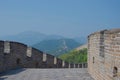 Path and parapet atop Great Wall of China