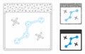 Path Points Calendar Page Vector Mesh 2D Model and Triangle Mosaic Icon Royalty Free Stock Photo