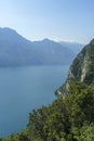 Path of Ponale on the Garda lake, Trentino, Italy
