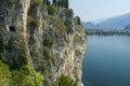 Path of Ponale on the Garda lake, Trentino, Italy