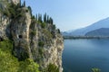 Path of Ponale on the Garda lake, Trentino, Italy