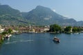 Path of Ponale on the Garda lake, Trentino, Italy