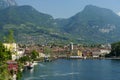 Path of Ponale on the Garda lake, Trentino, Italy