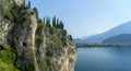 Path of Ponale on the Garda lake, Trentino, Italy