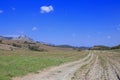 Path in Pyrenees orientales, France Royalty Free Stock Photo