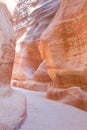 Path between rocks - Petra, Jordan Royalty Free Stock Photo