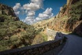 Path that runs through the Estrecho del Hocino nature micro-reserve in Salobre, Albacete Royalty Free Stock Photo