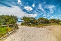 Path on the sand in Puntaldia