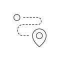 Path scheme line outline icon