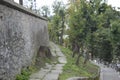 Path and stairs of Sighisoara Medieval Fortress, Royalty Free Stock Photo