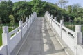 Path of stone arch bridge