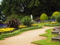 Formal Gardens Path and Borders Royalty Free Stock Photo