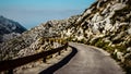 Empty Road on the Sveti Jure within the Biokovo Mountains in Makarska, Croatia Royalty Free Stock Photo