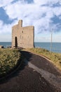 Path to ballybunions old castle ruins Royalty Free Stock Photo