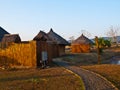 Path to the bamboo cottage in Nakorn Ratchasima,Thailand