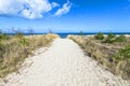 Path to the beach at the Baltic Sea Royalty Free Stock Photo