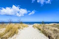 Path to the beach at the Baltic Sea Royalty Free Stock Photo