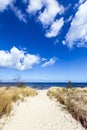 Path to the beach at the Baltic Sea Royalty Free Stock Photo