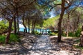 Path to the beach in Maria Pia shore