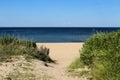 Path to Beach at Ocean View Beach in Norfolk, VA Royalty Free Stock Photo