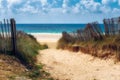 Path to the beach, Quiberon's landscape, Bretagne (Brittany), Fr Royalty Free Stock Photo