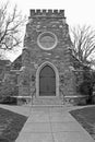 Stone Church Black White Royalty Free Stock Photo