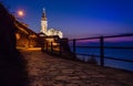 A path to the church in Piran, Slovenia Royalty Free Stock Photo