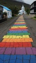 the path to the church, Seydisfjordur, Iceland