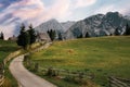 Path To Durmitor National Park. Durmitor mountain peeks and idyllic landscape. Durmitor, Montenegro