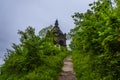 Path to the Emperor Kaiser William Monument through the forest at Porta Westfalica