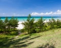 Path to empty paradise beach Royalty Free Stock Photo