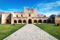 Path to the facade of the Convent de San Bernardino de Siena in Valladolid, Yucatan, Mexico Royalty Free Stock Photo