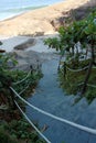 Path to fort beach Copacabana Brazil