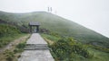 Path to gate on Wugong Mountain in Jiangxi, China Royalty Free Stock Photo