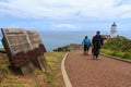 The path to the iconic Cape Reinga lighthouse, Northland, New Zealand