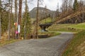 Path to the Landwasser Viaduct Royalty Free Stock Photo