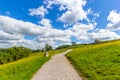 A path to Malham Cove Yorkshire Dales on a beautiful Summer day. Royalty Free Stock Photo