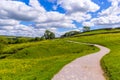 A path to Malham Cove Yorkshire Dales on a beautiful Summer day. Royalty Free Stock Photo