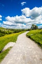 A path to Malham Cove Yorkshire Dales National Park Tourist Attraction, England, UK Royalty Free Stock Photo