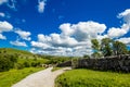 A path to Malham Cove Yorkshire Dales National Park Tourist Attraction, England, UK Royalty Free Stock Photo