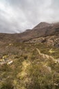 Path to Marsco in the Cuillin on the Isle of Skye. Royalty Free Stock Photo