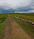 Path to Moher Tower along the Cliffs of Moher Royalty Free Stock Photo