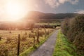 Path to a mountain.