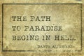 Path to paradise Dante Royalty Free Stock Photo