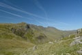 Path to Pike of Blisco beneath Crinkle Crags, Lake District Royalty Free Stock Photo