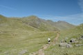 Path to Pike of Blisco beneath Crinkle Crags, Lake District Royalty Free Stock Photo