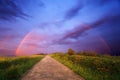 Path to the rainbow Royalty Free Stock Photo