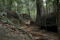 CAMBODIA SIEM REAP ANGKOR KBAL SPEAN TEMPLE Royalty Free Stock Photo